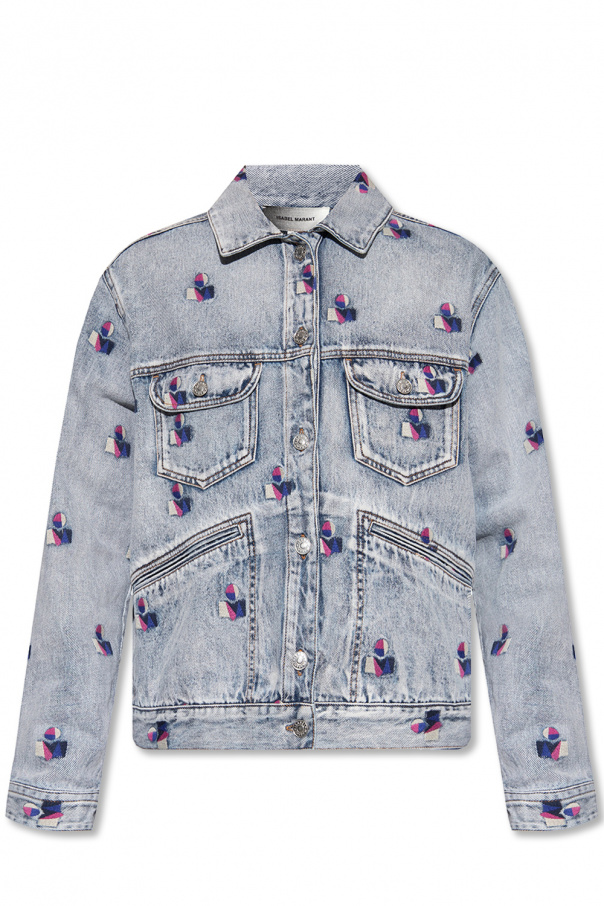 Isabel marant white orders denim jacket